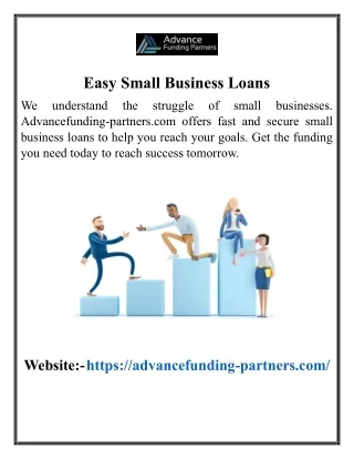Easy Small Business Loans