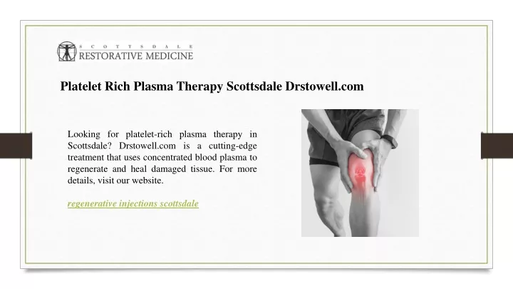 platelet rich plasma therapy scottsdale drstowell
