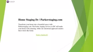 Home Staging Dc  Parkerstaging.com