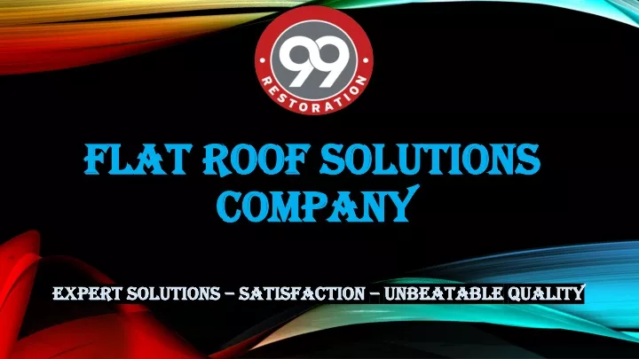 flat roof solutions company