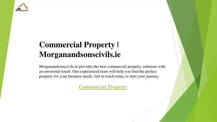 commercial property morganandsonscivils