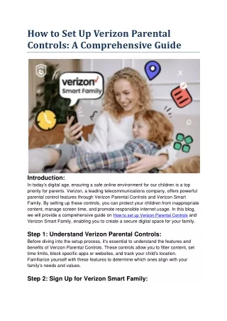 how to set up verizon parental controls