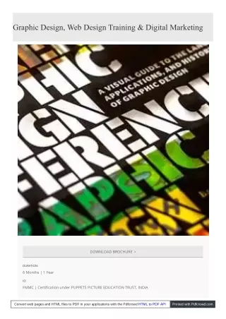 graphic design web design training digital