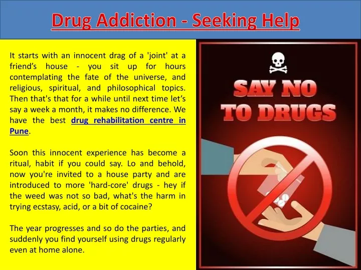 drug addiction seeking help