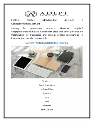 custom adeptpromotions com au