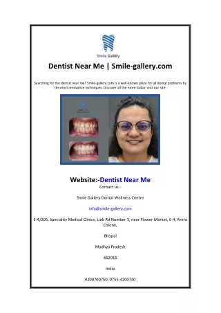 dentist near me smile gallery com