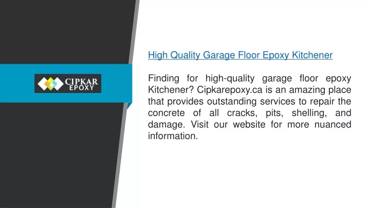 high quality garage floor epoxy kitchener finding