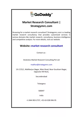 market research consultant strategymrc com