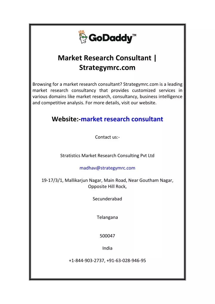 market research consultant strategymrc com