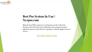Best Pos System In Uae  Nyxpos.com