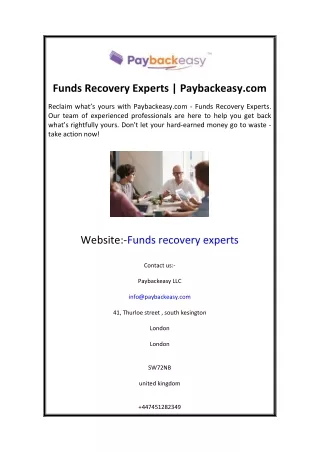 funds recovery experts paybackeasy com