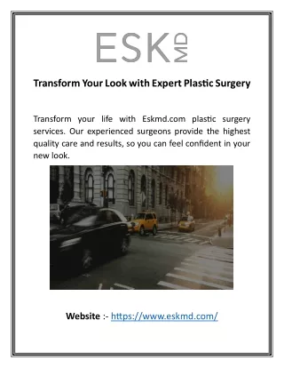 Transform Your Look with Expert Plastic Surgery