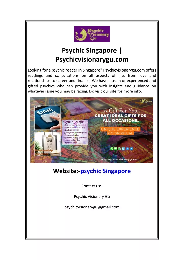 psychic singapore psychicvisionarygu com