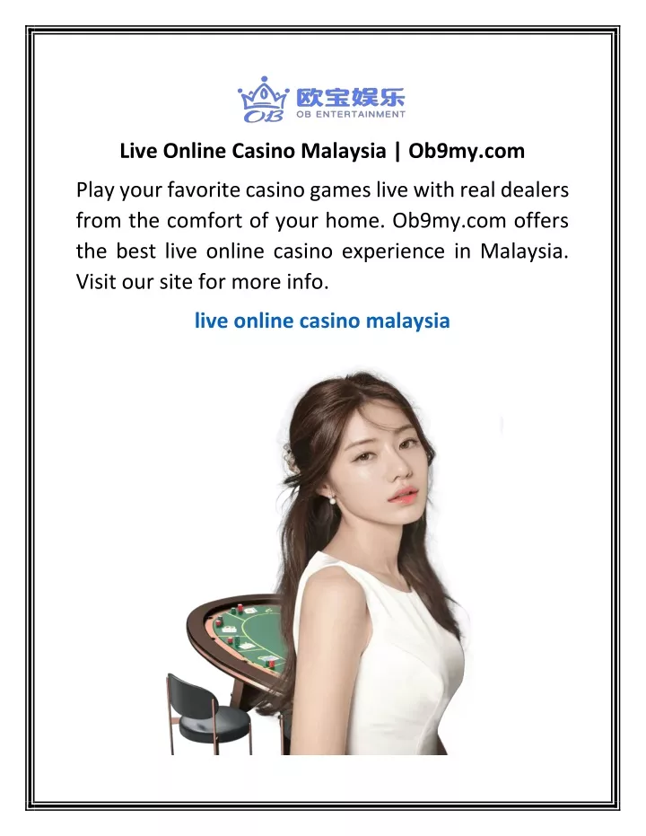 live online casino malaysia ob9my com