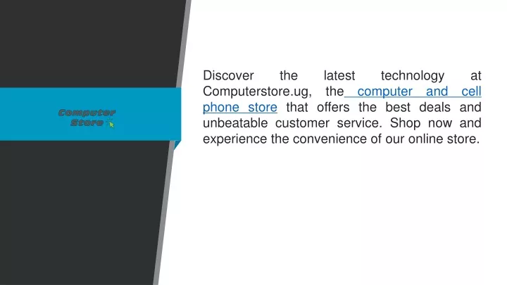 discover the latest technology at computerstore