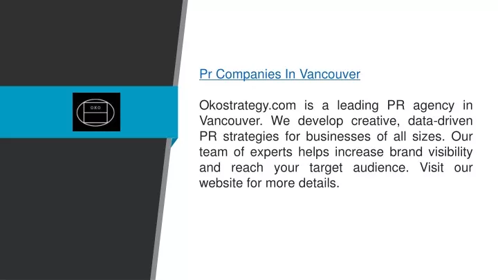 pr companies in vancouver okostrategy
