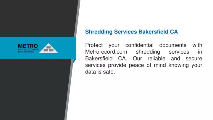 shredding services bakersfield ca protect your