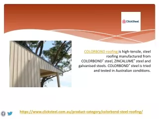 COLORBOND Roofing & Walling - ClickSteel