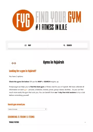 Gyms in Fujairah