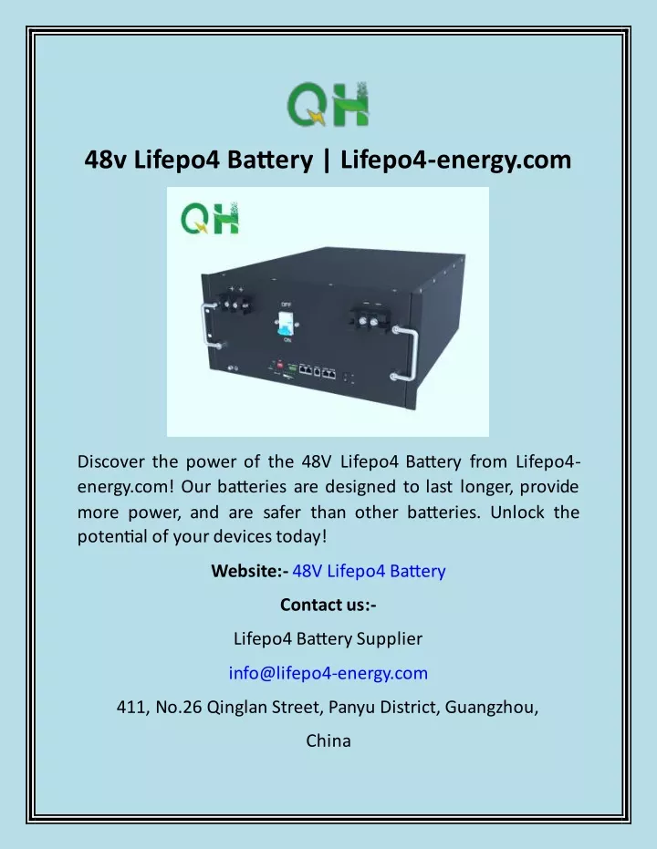48v lifepo4 battery lifepo4 energy com