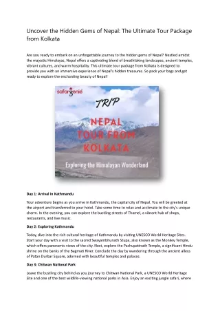 uncover the hidden gems of nepal the ultimate