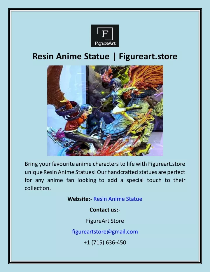 resin anime statue figureart store