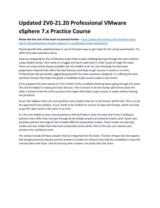updated 2v0 21 20 professional vmware vsphere
