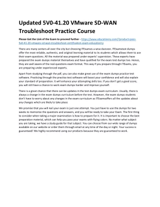updated 5v0 41 20 vmware sd wan troubleshoot