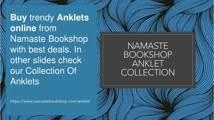 namaste bookshop anklet collection