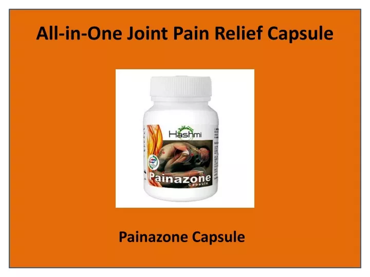 all in one joint pain relief capsule