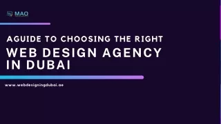 A Guide to Choosing the Right Web Design Agency in Dubai