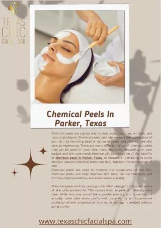 Chemical Peels in Parker, Texas