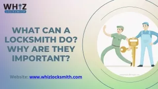 What Can A Locksmith Do Why Are They Important