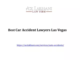 Best Car Accident Lawyers Las Vegas