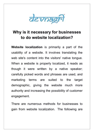 why is it necessary for businesses to do website