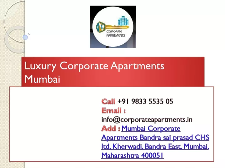 luxury corporate apartments mumbai