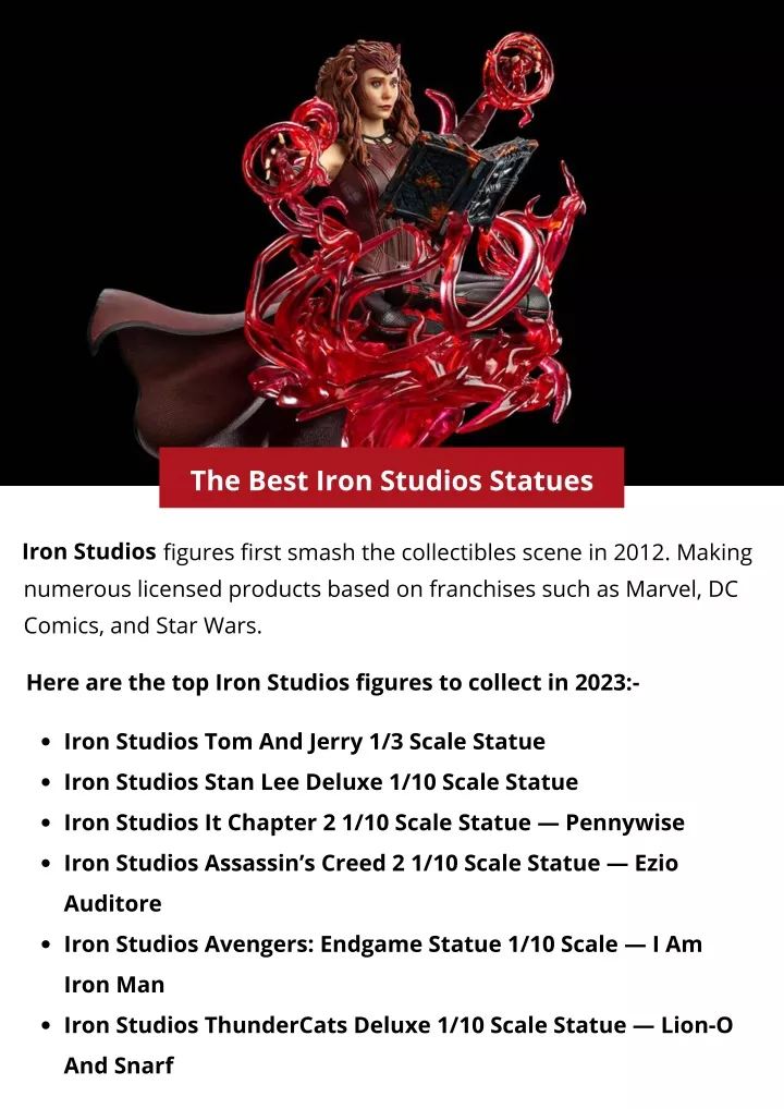 the best iron studios statues