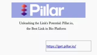 Unleashing the Link's Potential: Pillar.io, the Best Link in Bio Platform