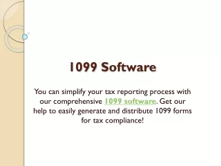 1099 Software