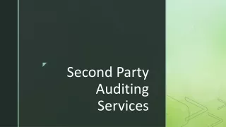 second party auditing services