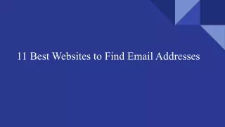 11 Best Websites to Find Email Addresses