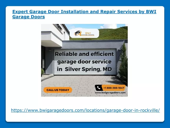 expert garage door installation and repair