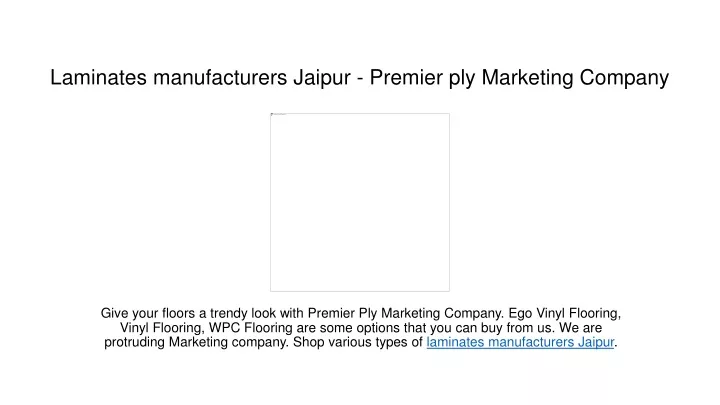 laminates manufacturers jaipur premier ply marketing company