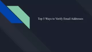 _Top 5 Ways to Verify Email Addresses