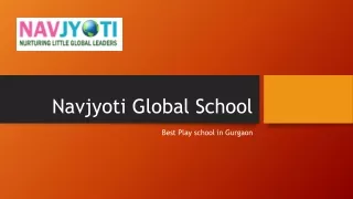 Navjyoti Global School - Best Playschool in Gurgaon sector 45