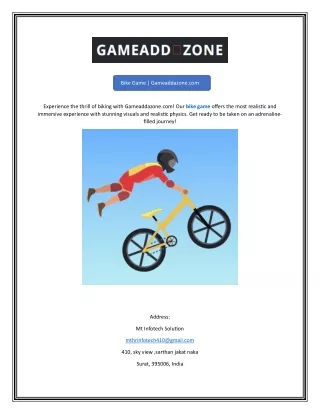 bike game gameaddazone com