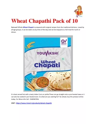 Wheat Chapathi | Rtmart.in