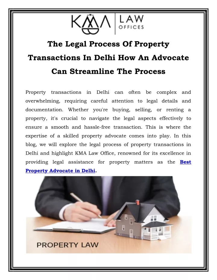 the legal process of property