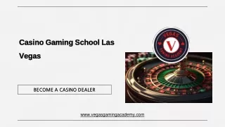Casino Gaming School Las Vegas - Vegas Gaming Academy