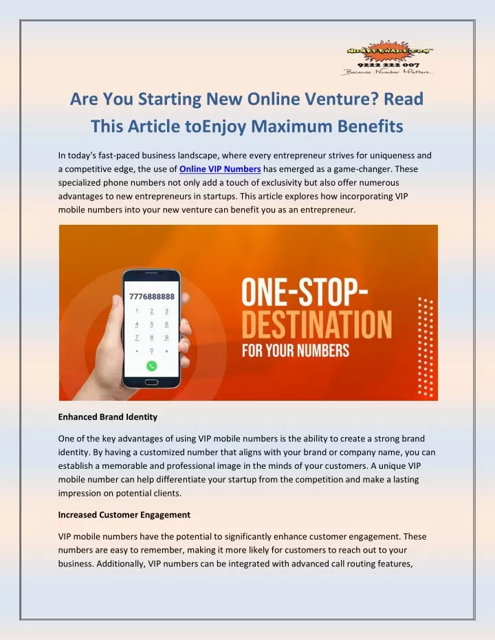 are you starting new online venture read this